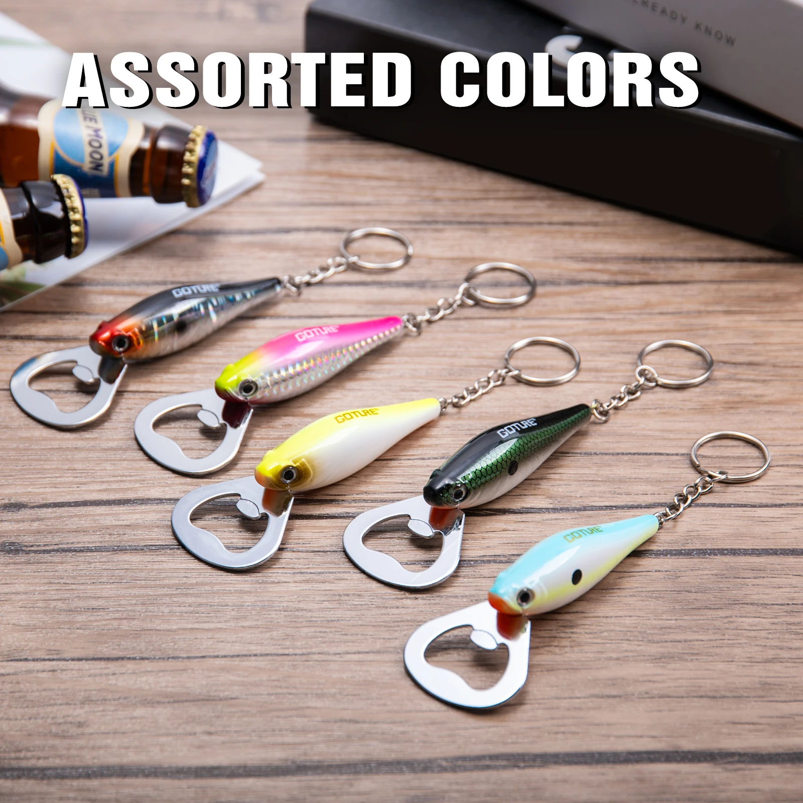 Fishing Equipment And Tools - Goture-rebotellas con señuelo de pesca, accesorio