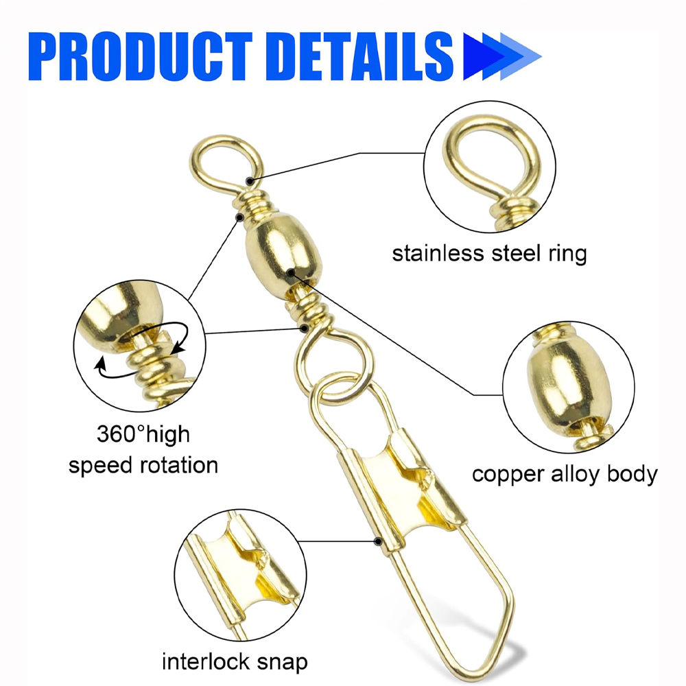 50 Uds. Barril de pesca dorado - Fishing Equipment Shop reseña y precio