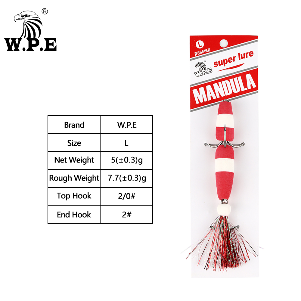 W.P.E nuevo MANDULA 50 colores - Fishing Equipment Brands reseña y precio