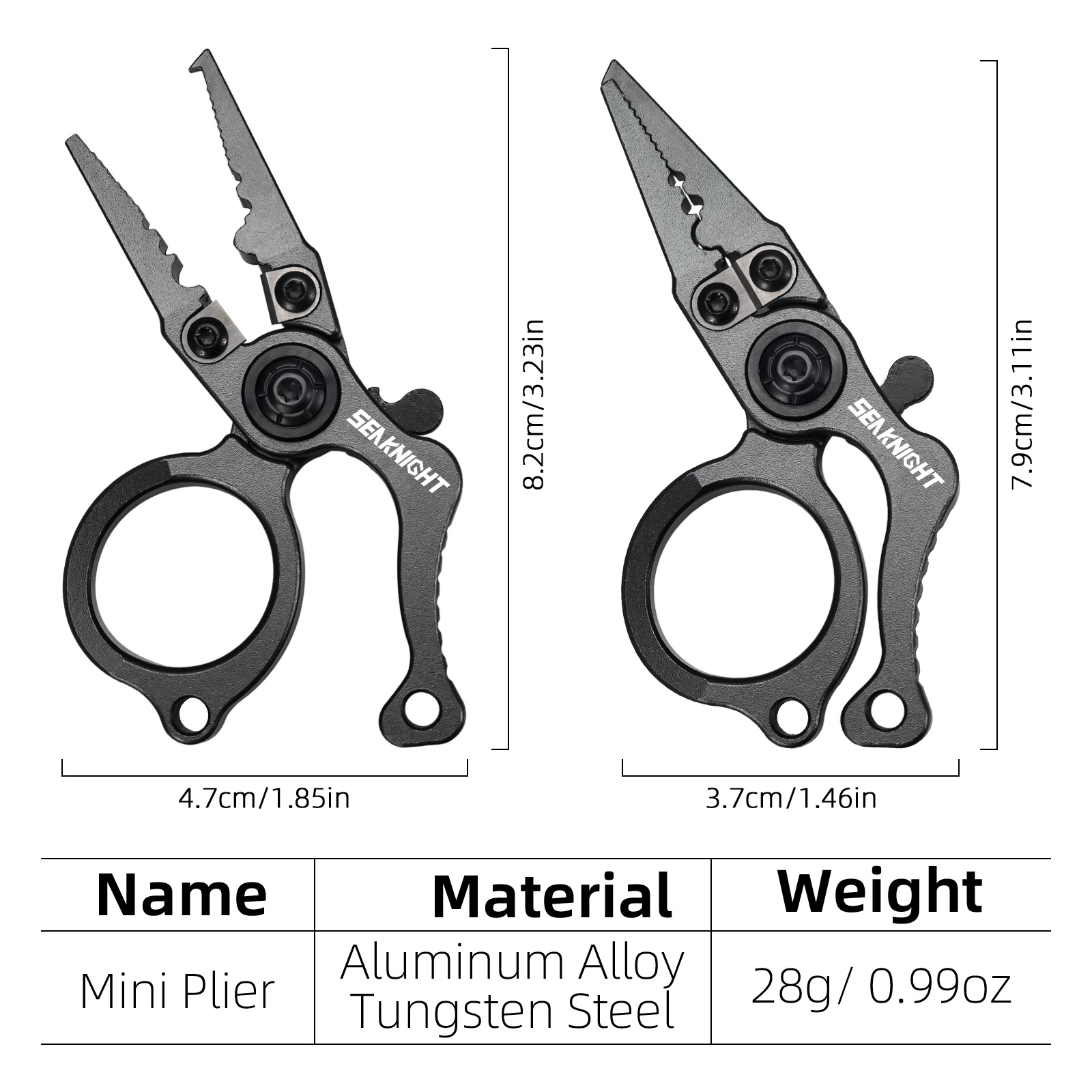 Alicates de pesca marca SeaKni - Fishing Equipment Brands reseña y precio