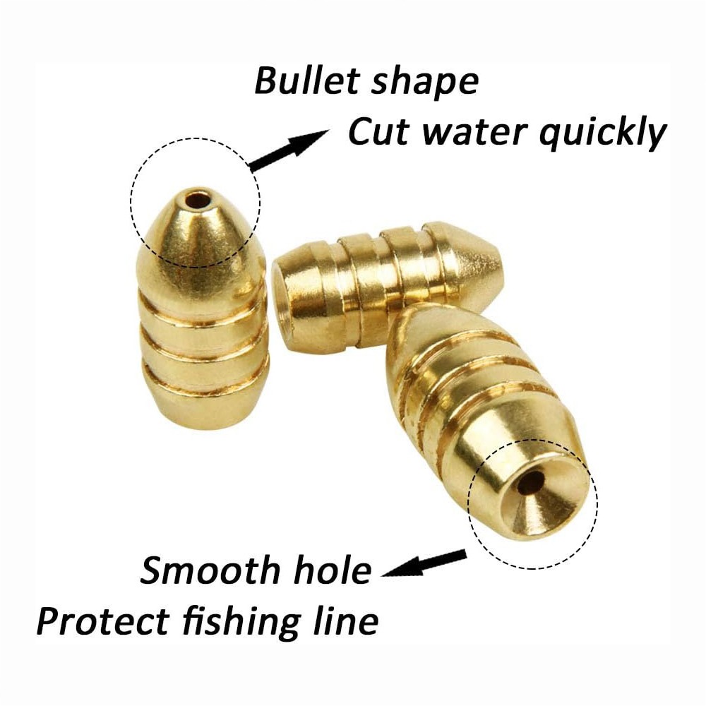 10 Uds. Peso de pesca de latón - Fishing Equipment Shop reseña y precio
