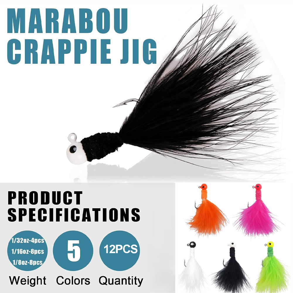 12 cabezas de jig para pesca,  - Fishing Equipment Shop reseña y precio