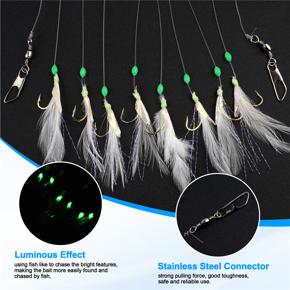 24 piezas = 3 paquetes, 8 en 1 - Fishing Equipment Shop reseña y precio