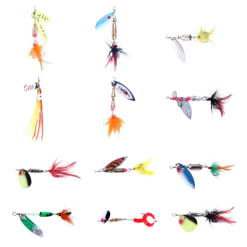 Juego de 12 señuelos de pesca  - Fishing Equipment Brands reseña y precio