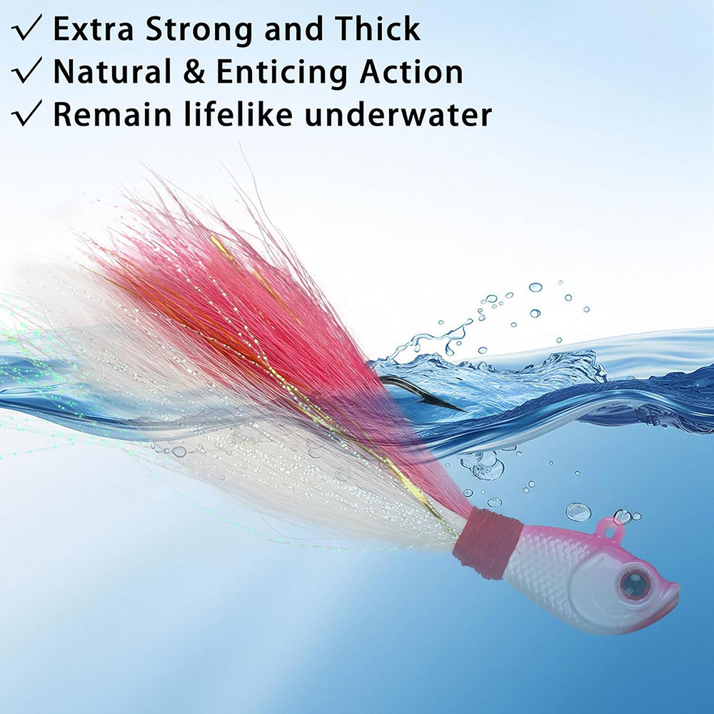 3 uds Bucktail Jigs agua salad - Fishing Equipment Shop reseña y precio