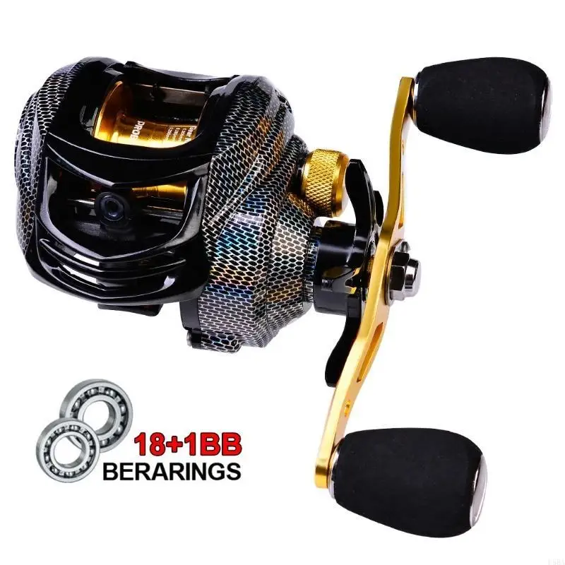 Carrete de pesca 652F con 18+1 - Baitcasting Reel reseña y precio