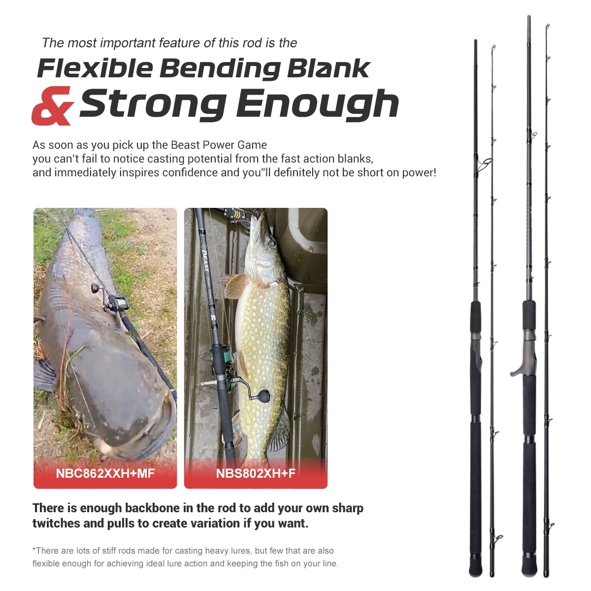 Caña de Pescar NOEBY Beast Pow - Fishing Equipment Brands reseña y precio